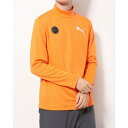プーマ PUMA メンズ ゴルフ 長袖シャツ ゴルフ プリント LS ポロシャツ 539844 (オレンジ)
