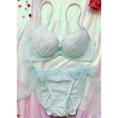 パリーゼ Palissee 【EFカップ】パステルオーロラレース 3/4カップブラ&ショーツ【返品不可商品】 (ミント)