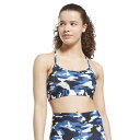 ラックス スキニー ストラップ カモ プリント スポーツ ブラ / Lux Skinny Strap Camo Print Sports Bra(ベクターブルー...