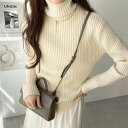 ジーラ GeeRA ハイネックもちもちリブニット (オフホワイト)