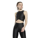 VCj[ K XNu Nbv ^Ngbv / Shiny Yoga Scribble Crop Tank Top iblackj