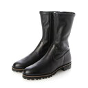 【本革 / 日本製】 バークレー BARCLAY タンクソール ストレッチ素材コンビ ミドルブーツ (BLK2)