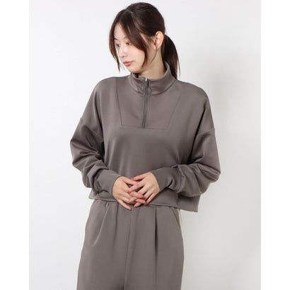 ナージージャパン NERGY JAPAN レディース フィットネス アウター Athloungeショートハーフジップ_ NJM-32080 (ブラウン) ナージージャパン NERGY JAPAN レディース フィットネス アウター Athloungeショートハーフジップ_ NJM-32080 (ブラウン)