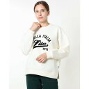 フィラ FILA レディース スウェットトレーナー テックスウェットクルーネック FL-9C26532TJ (ホワイト)(4)