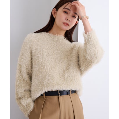 ユアーズ ur's シャギーオーバーサイズニット （ライトベージュ）のサムネイル