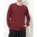 ティゴラ TIGORA メンズ 長袖Tシャツ ソフトタッチ長袖Tシャツ TR-9C1802TL (レッド)