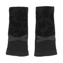 ローラ アシュレイ LAURA ASHLEY 婦人 ジャージ手袋 指なし (ブラック)