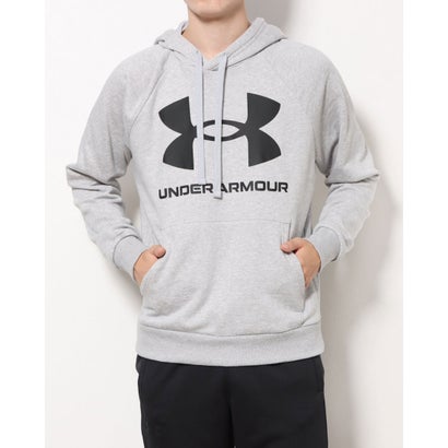 アンダーアーマー UNDER ARMOUR メンズ スウェットパーカー UA RIVAL FLEECE BIG LOGO HD 1357093 (グレー)