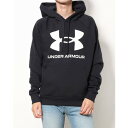 アンダーアーマー UNDER ARMOUR メンズ スウェットパーカー UA RIVAL FLEECE BIG LOGO HD 1357093 (ブラック)