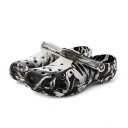クロックス crocs Classic Marbled Clog (Whi/Blk)