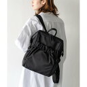 ヴィータフェリーチェ VitaFelice 口金入りギャザーポケットリュック (BLACK)