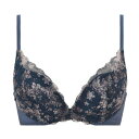 アモスタイル バイ トリンプ AMOSTYLE BY Triumph 夢みるブラ ノンワイヤー 1405 クワイエットペインティング A-Dカップ (ブルー)