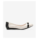 コール ハーン COLE HAAN トバ ボウ バレエ womens (アイボリー/ ブラック レザー)