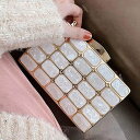 フォースメント Forcement アクリルスクエアパーティバッグ ミニショルダー(ホワイト)