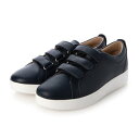 フィットフロップ fitflop RALLY QUICK STICK FASTENING LEATHER SNEAKERS （Midnight Navy）