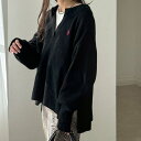 ジーラ GeeRA 【US.POLO ASSN】ポロデザインニット (ブラック)