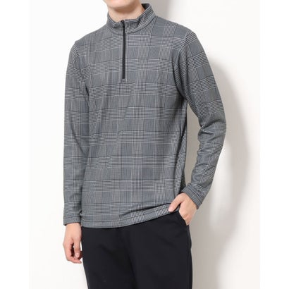 イグニオ IGNIO メンズ ゴルフ 長袖シャツ Mアイヒート裏シャギー゛ジップ IG-1L1562Z-H （ブラック）