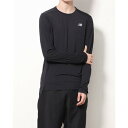 ニューバランス New Balance メンズ 陸上/ランニング 長袖Tシャツ ロングスリーブTシャツ_ MT23225 (ブラック)