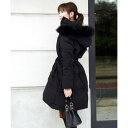 ルイルエブティック RUIRUE BOUTIQUE フォックスファービッグシルエットダウンコート (ブラック)