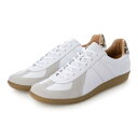 ジャーマントレーナー スニーカー メンズ ジャーマントレーナー GERMAN TRAINER GERMAN TRAINER レースアップレザースニーカー （WHITE）