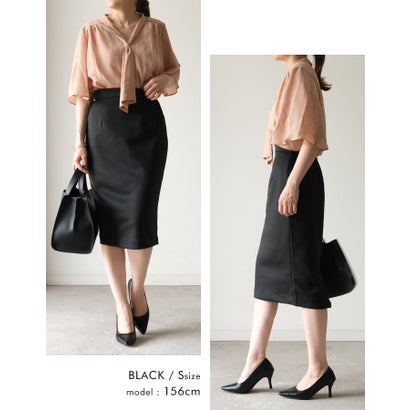 アクアガレージ aquagarage ストレッチタイトスカート タイトスカート （ブラック）のサムネイル