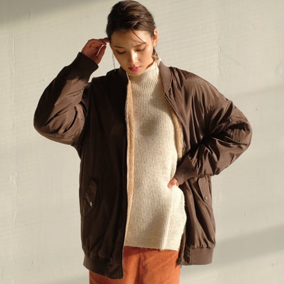 アクアガレージ aquagarage リバーシブルボアブルゾン 裏ボア ブルゾン ビッグシルエット （モカ）のサムネイル