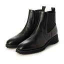 【本革 / 日本製】 バークレー BARCLAY 器量ソール スクエアトゥ サイドゴアブーツ (BLK)