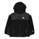 チャンピオン Champion ジュニア フリースジャケット チャンピオン フリースジャケット_Champion ZIP HOODED JACKET CK-WS604 （ブラック）