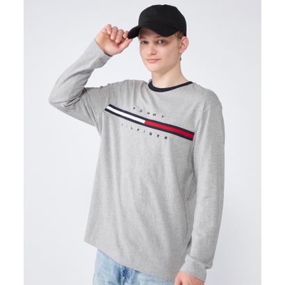 トミー ヒルフィガー TOMMY HILFIGER 【オンライン限定】トミー ヒルフィガーロゴロングスリーブTシャツ / TINO TEE（グレー）