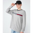 トミー ヒルフィガー TOMMY HILFIGER 【オンライン限定】トミー ヒルフィガーロゴロングスリーブTシャツ / TINO TEE（グレー）