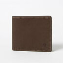 ビアンキ Bianchi ヌバック革二つ折り財布 (チャ)(4)