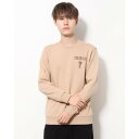ゲス GUESS Mini Logo Embroidery Sweatshirt (BEG)