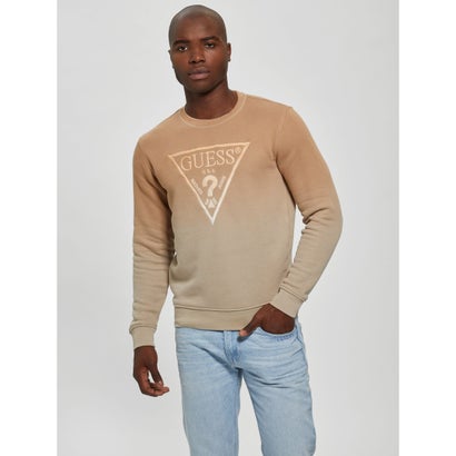 ゲス GUESS Brun Ombre Logo Sweatshirt (F86J) トップス スウェット