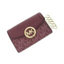 マイケルコース MICHAEL KORS キーケース (レッド系)