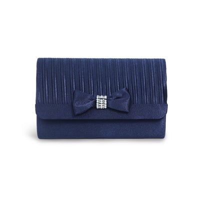ドレスプラス DRESS+ バッグ クラッチバッグ パーティーバッグ 結婚式 2way （ネイビー）