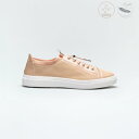 【light】Merak/メラク(Pinkbeige)エコ素材軽量ゴムシューレースエナメルスニーカー