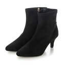 シックス CHICS ポインテッドトゥストレッチショートブーツ (BLK/S)