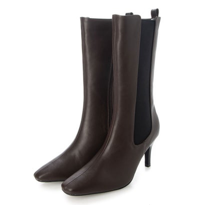 リバティードール LiBERTYDOLL スクエアトゥサイドゴアミドルブーツ /9103（ダークブランピーユー）