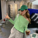 ゾエ ジェンコ Zoe Jenko オフショルロングTシャツ 9779 (GRN)