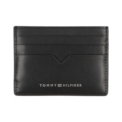 トミー ヒルフィガー TOMMY HILFIGER モダンリアルレザーカードホルダー （ブラック）