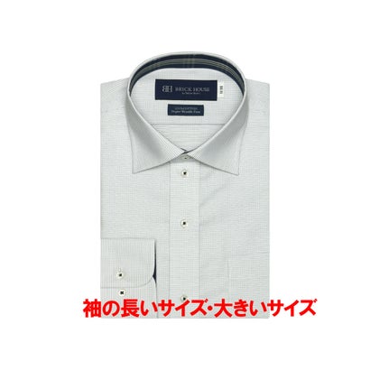 楽天LOCOMALL（ロコンド公式ストア）トーキョーシャツ TOKYO SHIRTS 【超形態安定】 ワイドカラー 長袖 形態安定 ワイシャツ 綿100％ （ライトブルー）