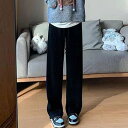 ワイドパンツ レディース韓国ニットパンツ