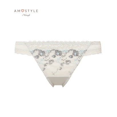 アモスタイル バイ トリンプ AMOSTYLE BY Triumph ストリングショーツ フローラルレオパード 1411【返品不可商品】 (シルバー)