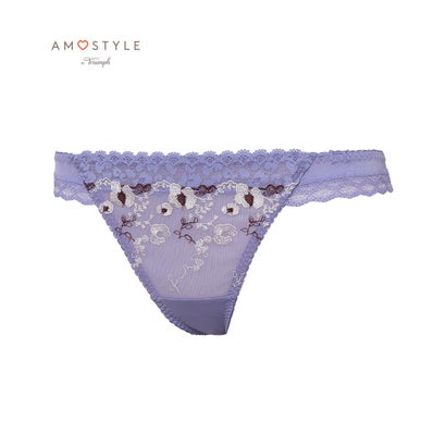 アモスタイル バイ トリンプ AMOSTYLE BY Triumph ストリングショーツ フローラルレオパード 1411【返品不可商品】 (パープル)