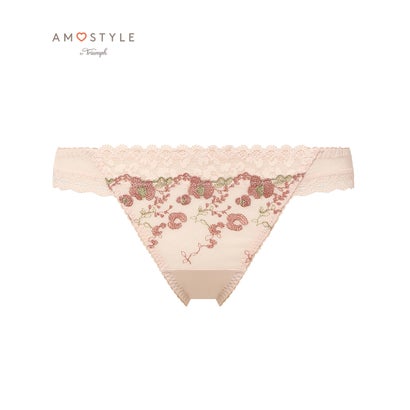 アモスタイル バイ トリンプ AMOSTYLE BY Triumph ストリングショーツ フローラルレオパード 1411【返品不可商品】 (ピンク)
