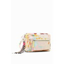 デシグアル Desigual ペイント ミニクロスボディバッグ (ホワイト)