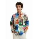 デシグアル Desigual スタンプパッチワーク シャツ (マルチ)