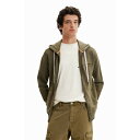 デシグアル Desigual ファスナー フーディ (グリーン)