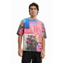 デシグアル Desigual コラージュ オーバーサイズTシャツ （マルチ）