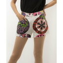 デシグアル Desigual M. Christian Lacroix デニムショートパンツ (ホワイト)
